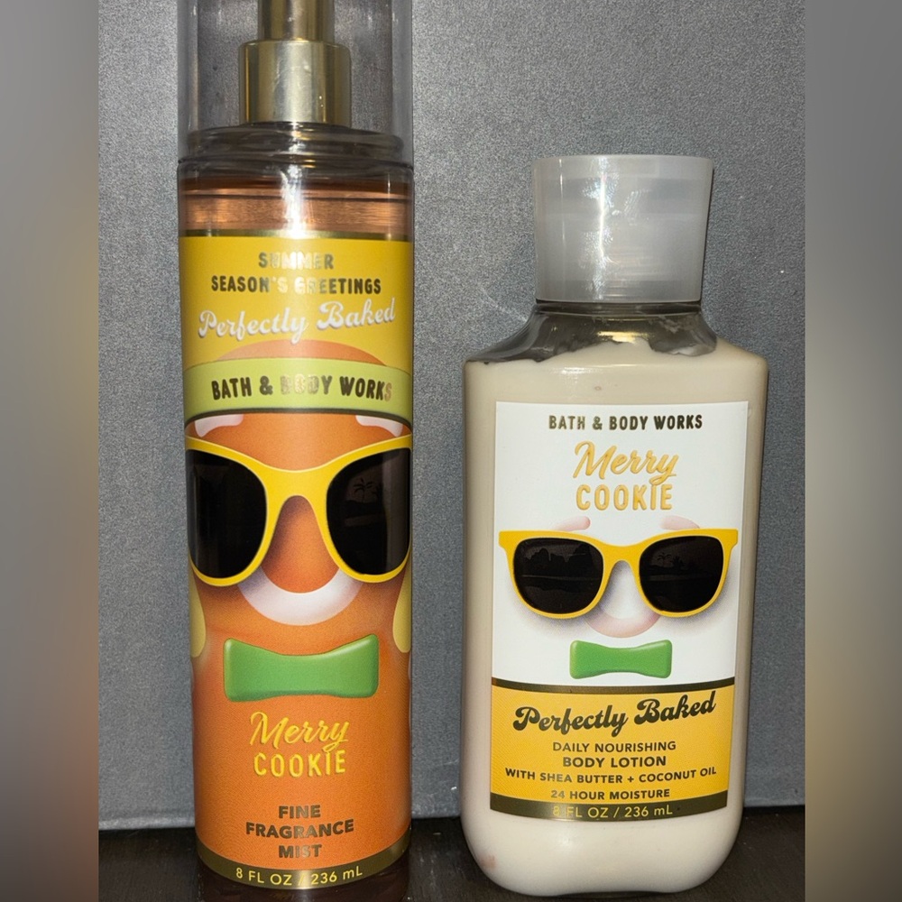 Bath & Body Works Merry Cookie Fragrance and Lotion Set